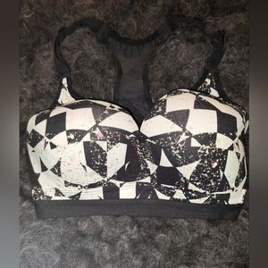 Victoria's Secret Incredible Sports Bra 32DD Geometric Print